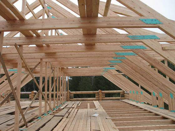 Висячие варианты стропильной системы